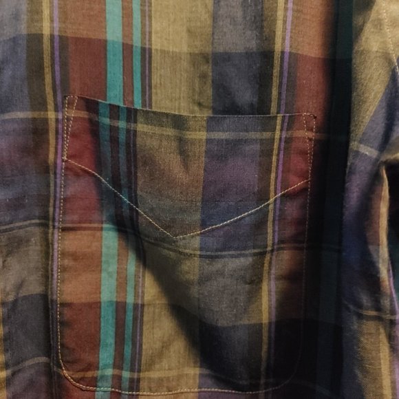 Van Heusen Editions Mens Shirt Plaid Long Sleeve Button Down X-Large - Picture 5 of 6